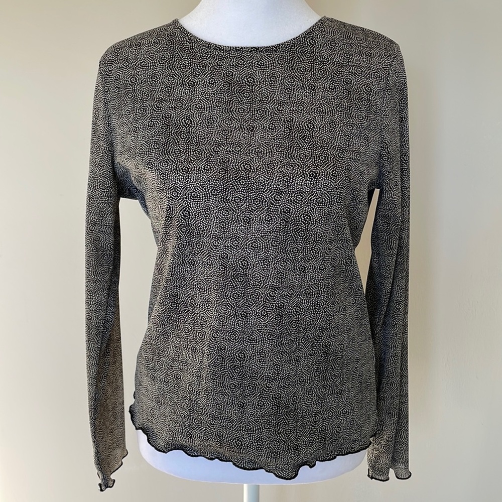 Liz Claiborne Lettuce Hem Long Sleeve